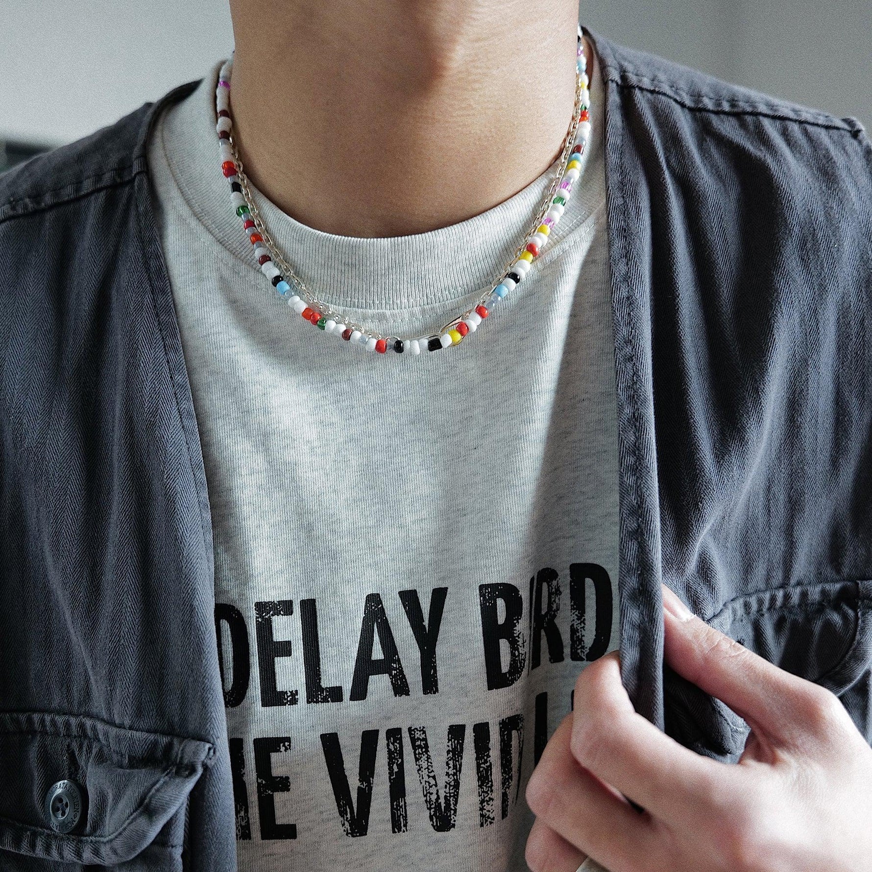 Colorful Acrylic Beaded Necklace