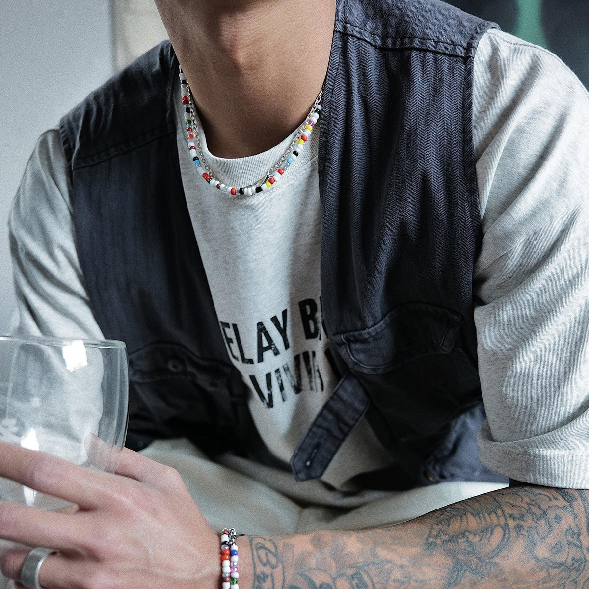 Colorful Acrylic Beaded Necklace