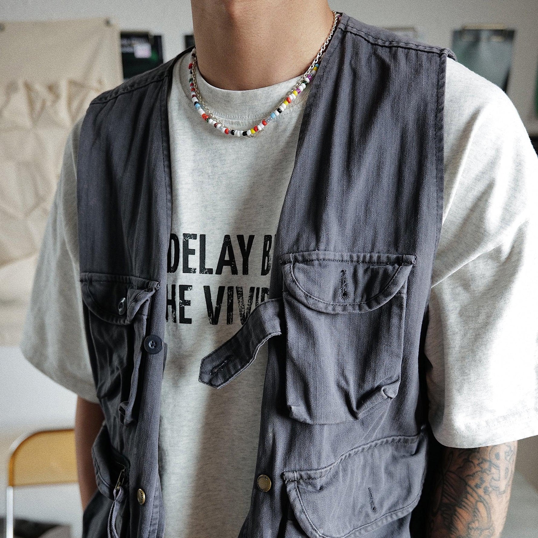 Colorful Acrylic Beaded Necklace