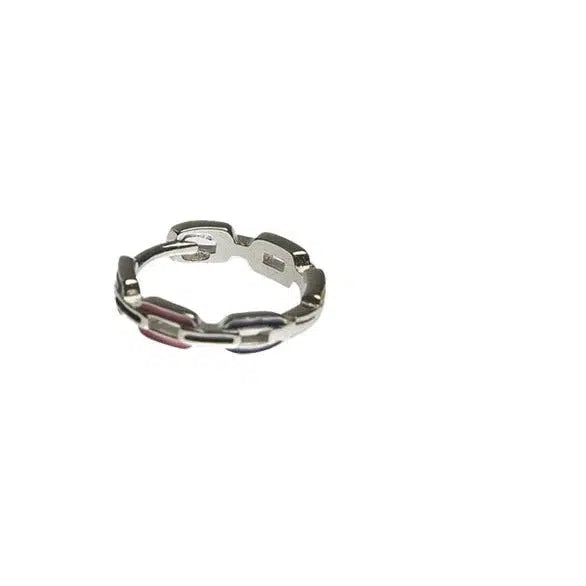 Colorful Chain Hoop Earrings