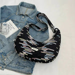 Colorful Embroidered Quilted Shoulder Bag