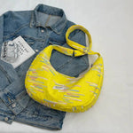 Colorful Embroidered Quilted Shoulder Bag