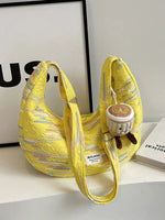 Colorful Embroidered Quilted Shoulder Bag