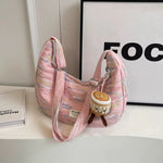 Colorful Embroidered Quilted Shoulder Bag