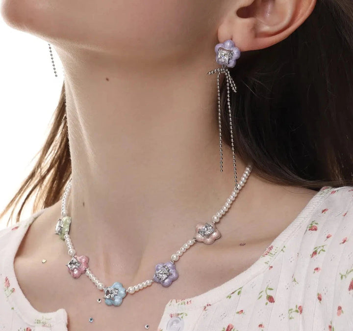 Colorful Flower Necklace