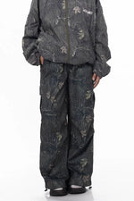 Colorful Graffiti Wide-leg Jeans