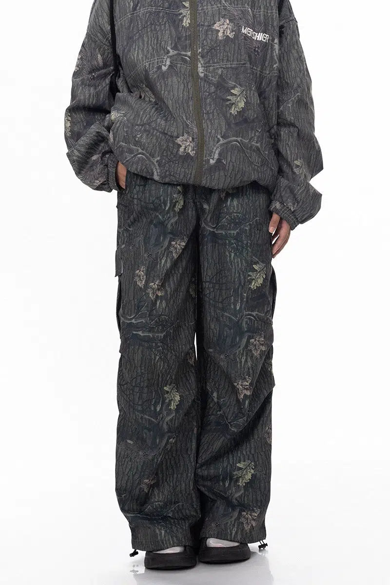 Colorful Graffiti Wide-leg Jeans