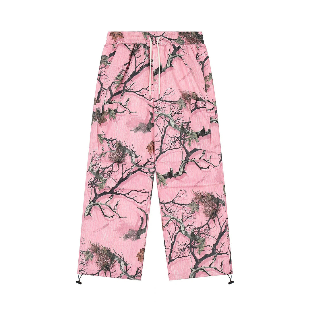 Colorful Graffiti Wide-leg Jeans