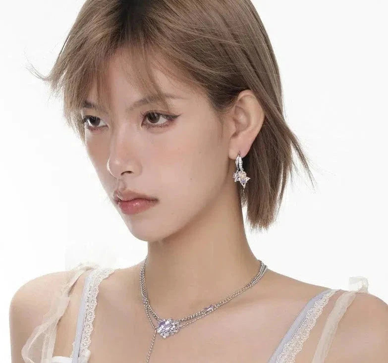 Colorful Zircon Earrings