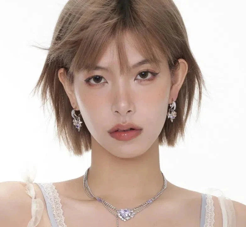 Colorful Zircon Earrings