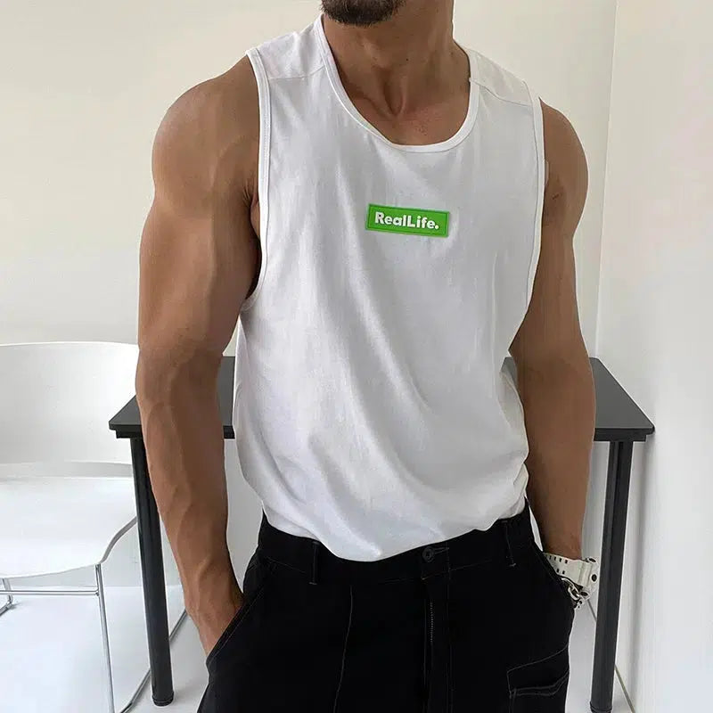 Comfort Fit Printed Sleeveless Vest