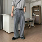 Comfort Fit Wide-Leg Casual Pants