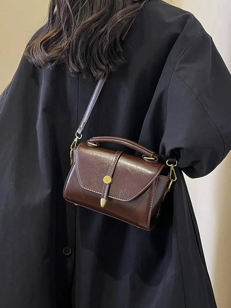 Compact Leather Crossbody Bag