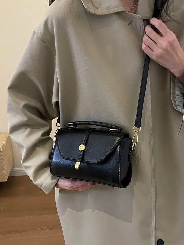 Compact Leather Crossbody Bag