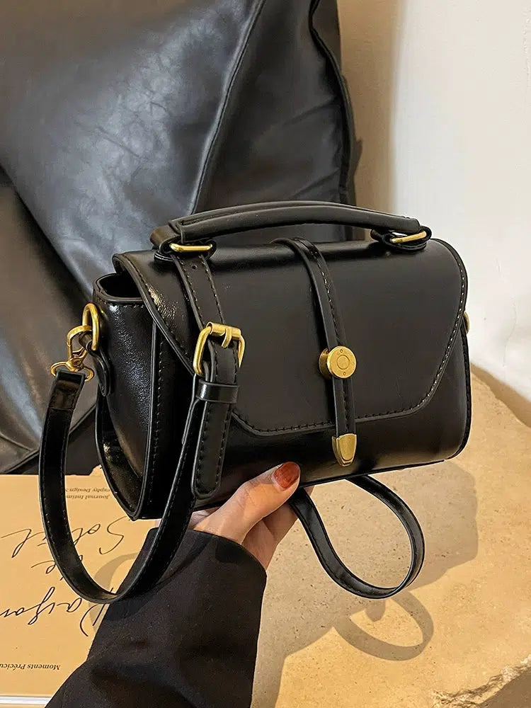 Compact Leather Crossbody Bag