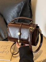 Compact Leather Crossbody Bag