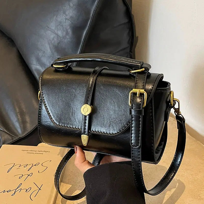 Compact Leather Crossbody Bag