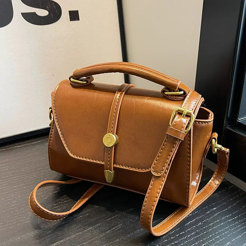 Compact Leather Crossbody Bag