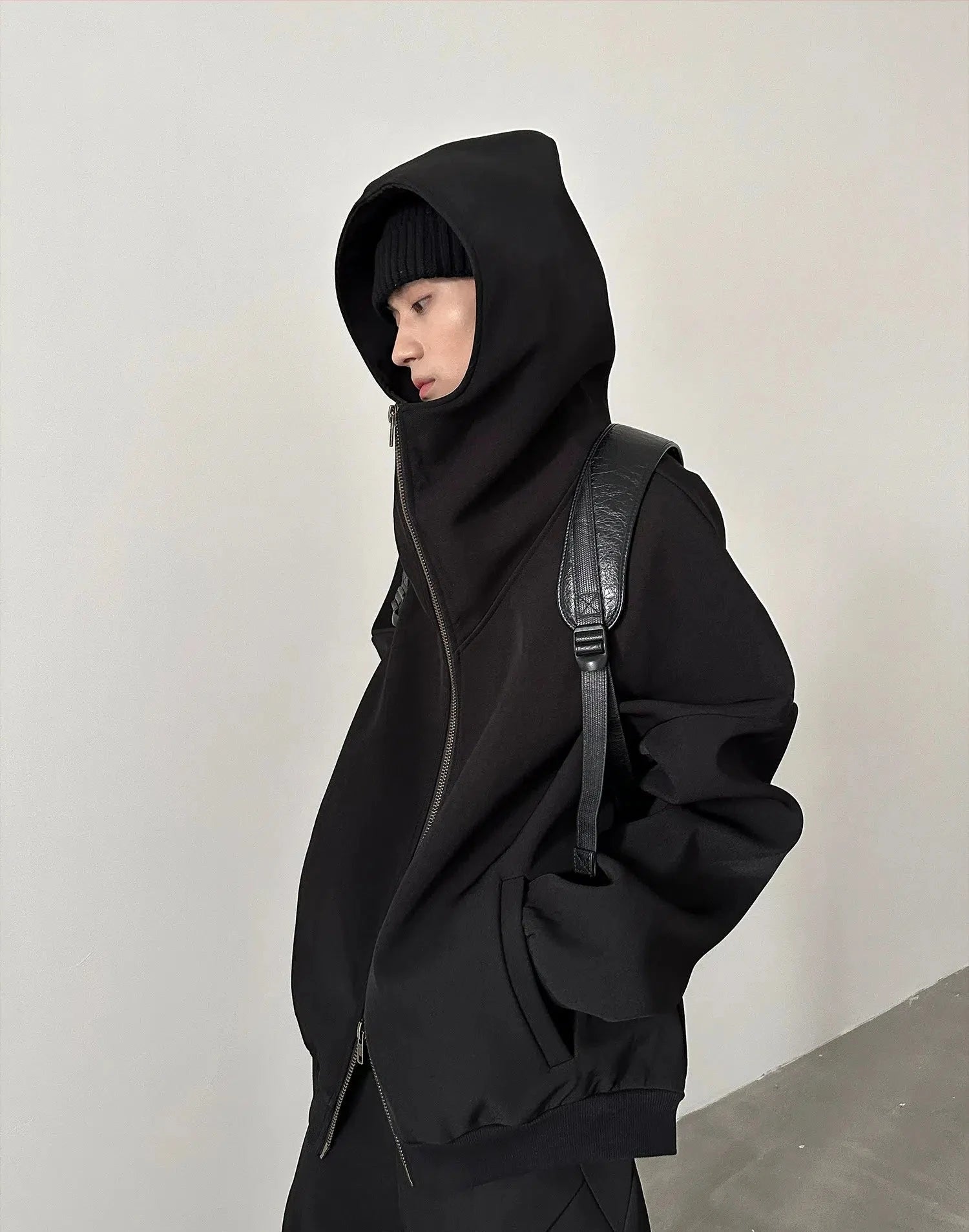 Contemporary Hoodie Wide-Leg Pants Suit