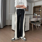 Contrast Color Mesh Two-piece Set