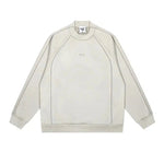 Contrast Piping Graphic Sweatshirt