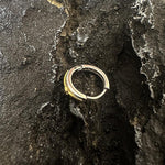 Contrast Star Hoop Earrings