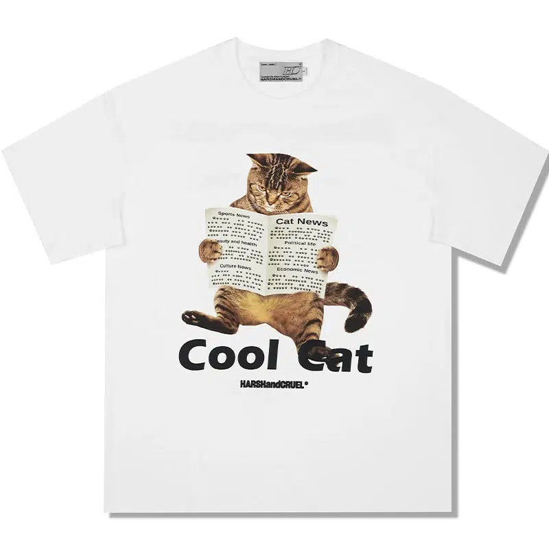 Cool Cat Graphic T-shirt