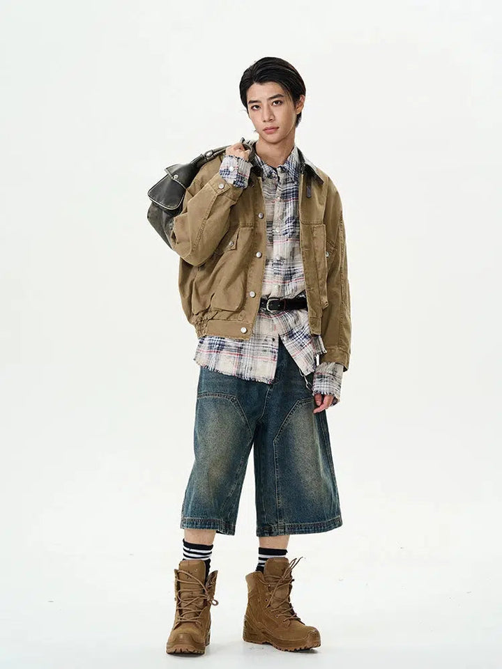 Corduroy Button-Up Insulated Jacket