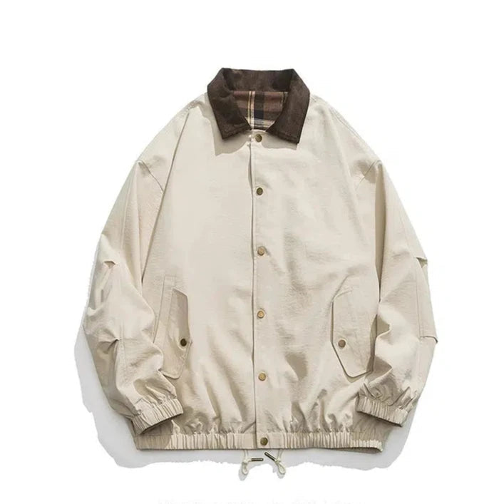 Corduroy Collar Bomber Jacket