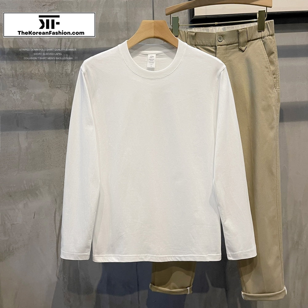 Cotton Round Neck Bottoming Shirt