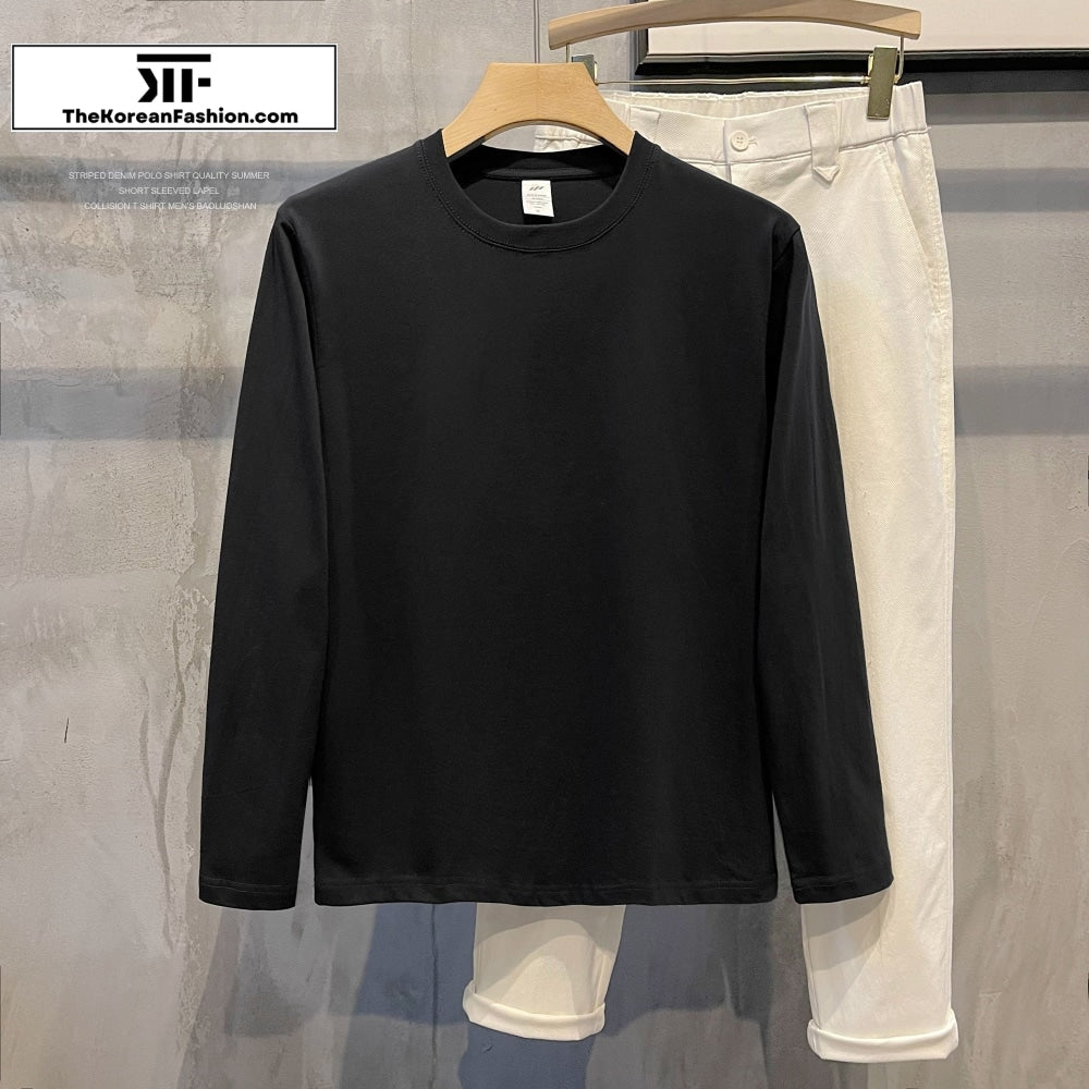 Cotton Round Neck Bottoming Shirt