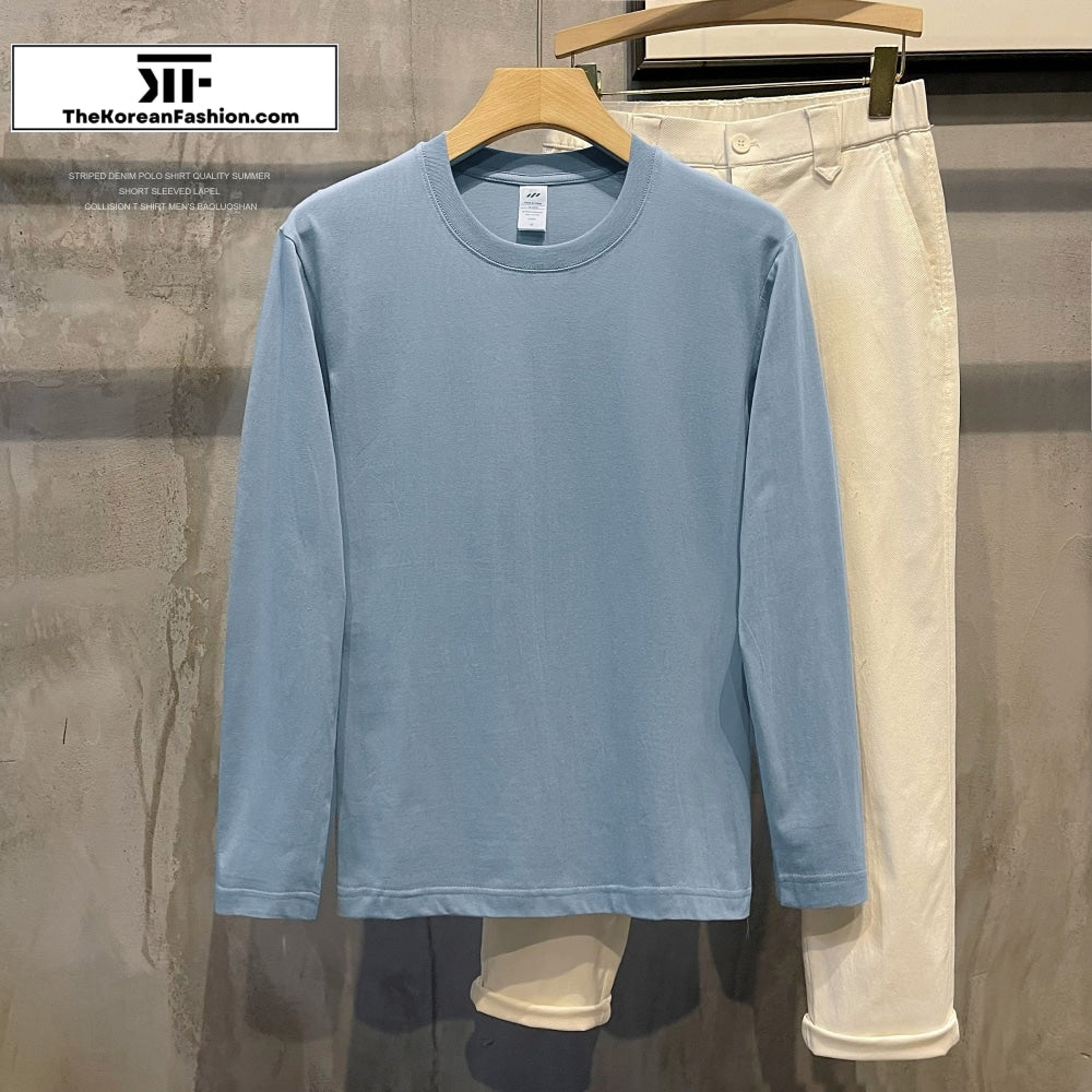 Cotton Round Neck Bottoming Shirt