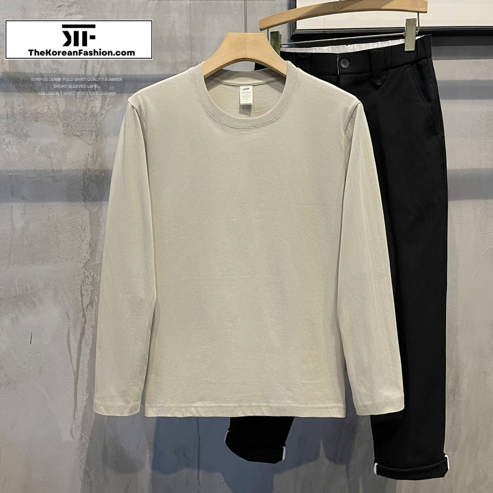 Cotton Round Neck Bottoming Shirt