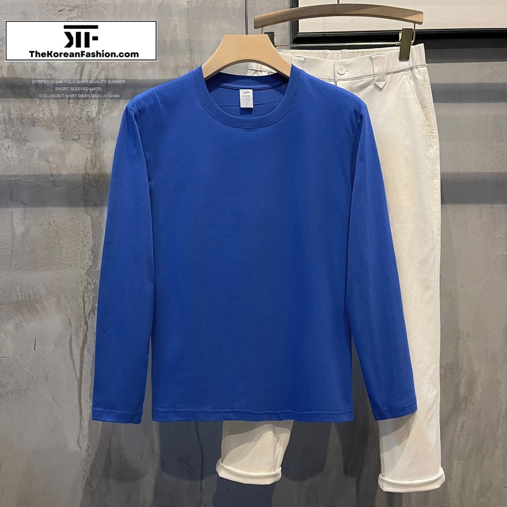 Cotton Round Neck Bottoming Shirt