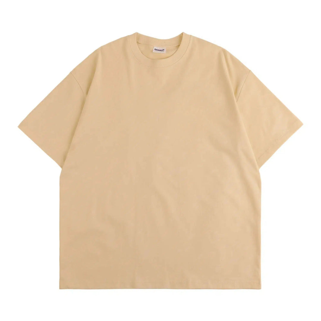 Cotton Short-Sleeve Round Neck T-Shirt