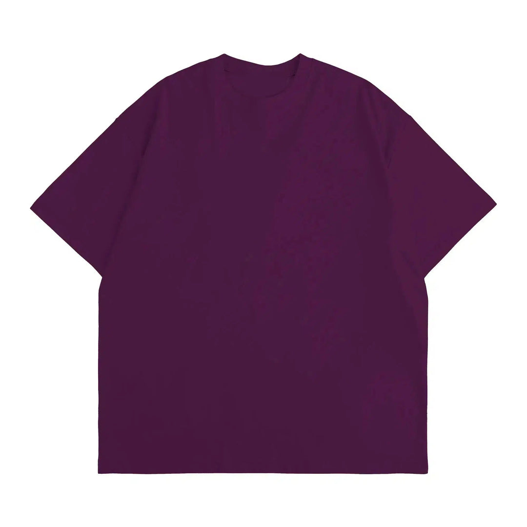Cotton Short-Sleeve Round Neck T-Shirt