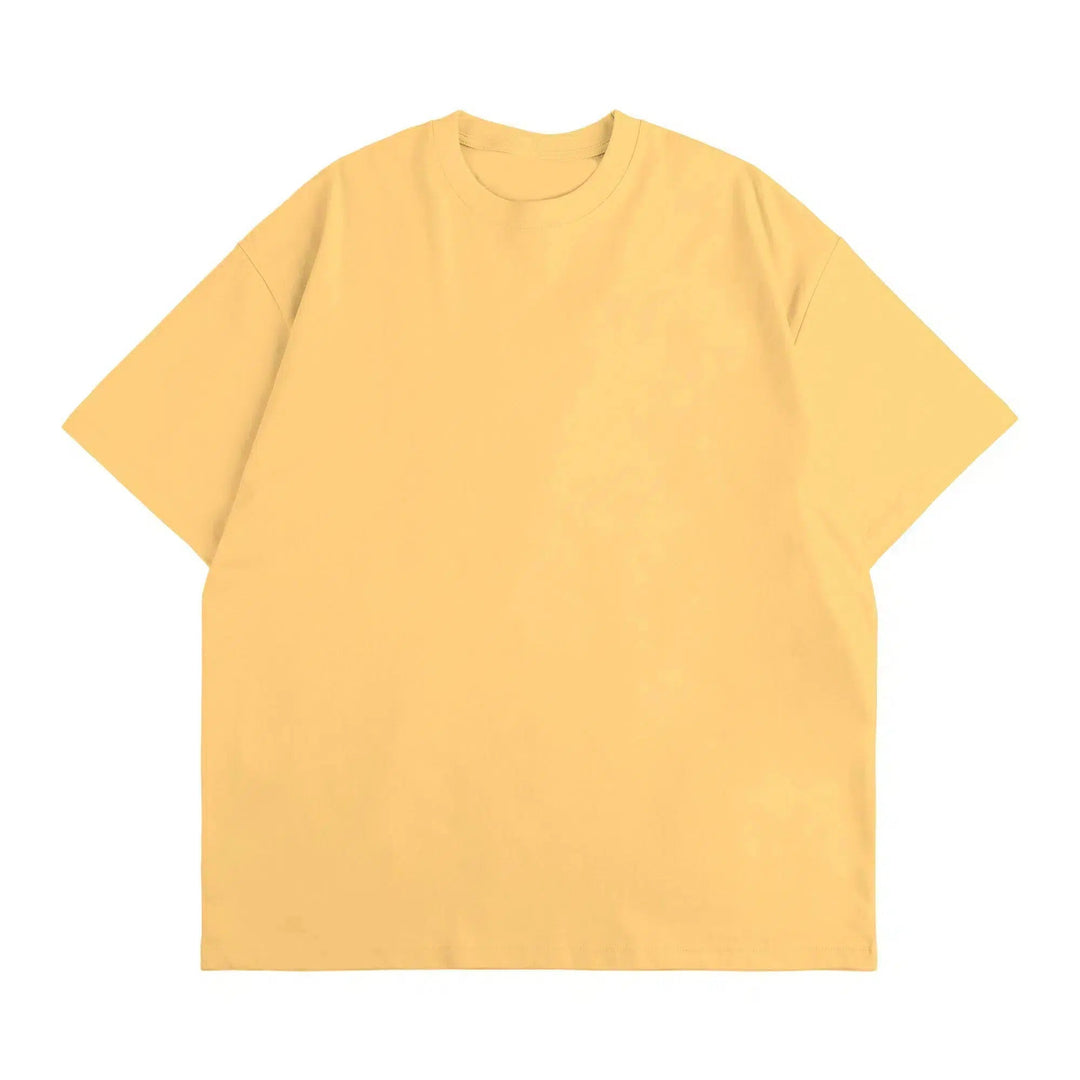 Cotton Short-Sleeve Round Neck T-Shirt