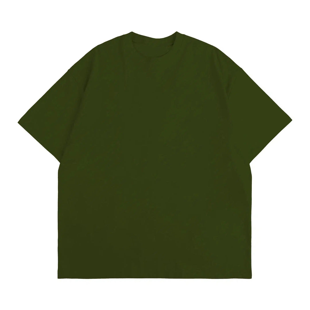 Cotton Short-Sleeve Round Neck T-Shirt
