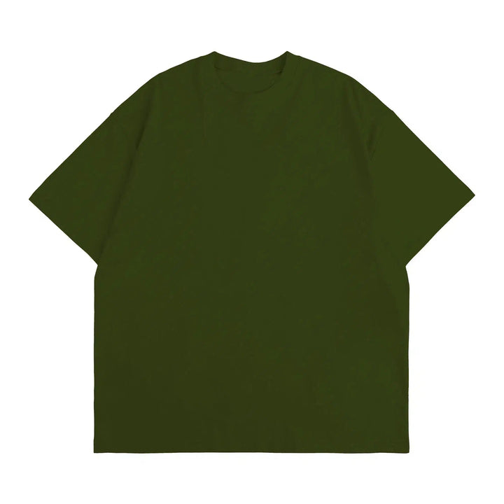 Cotton Short-Sleeve Round Neck T-Shirt