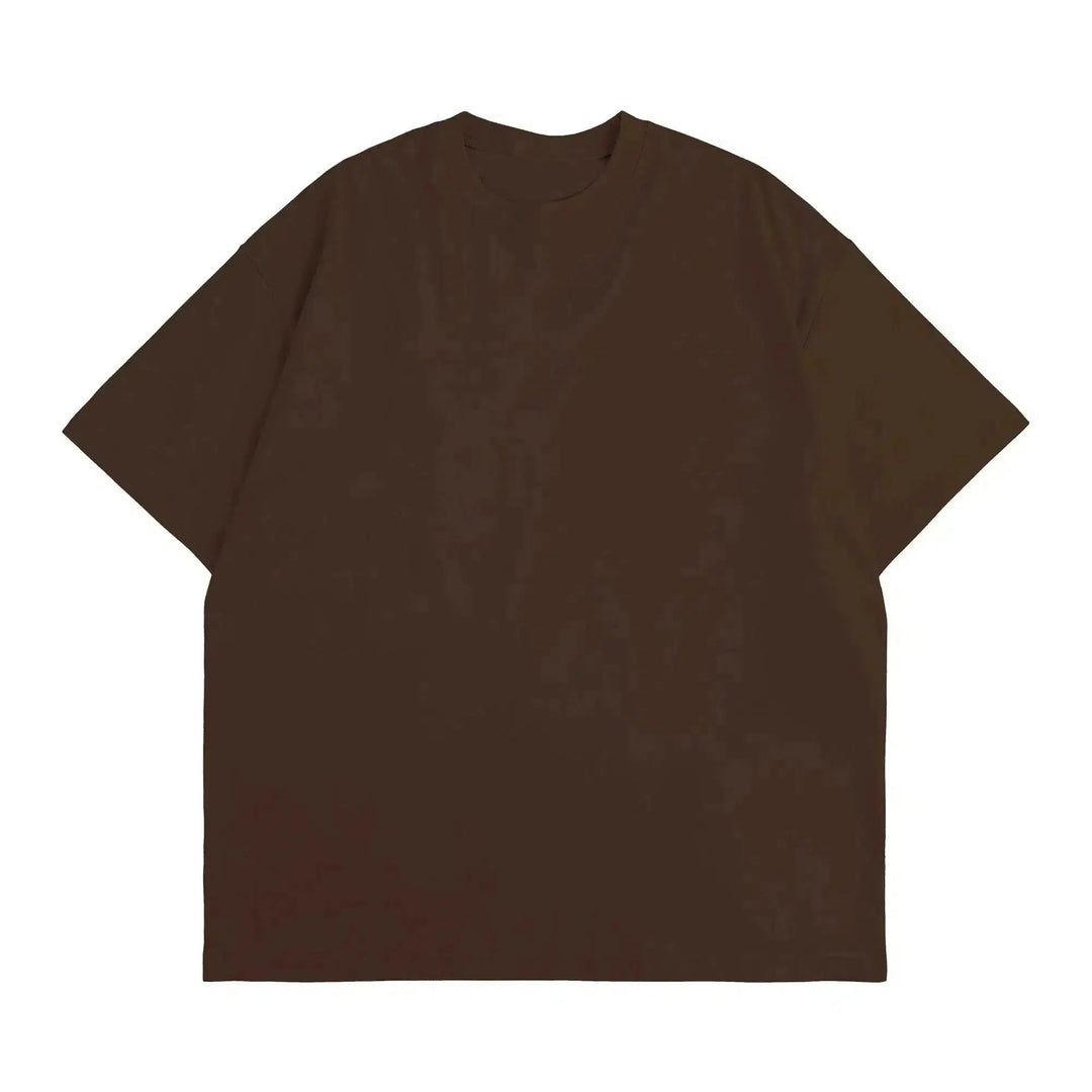Cotton Short-Sleeve Round Neck T-Shirt