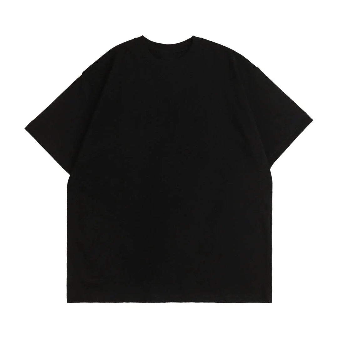Cotton Short-Sleeve Round Neck T-Shirt