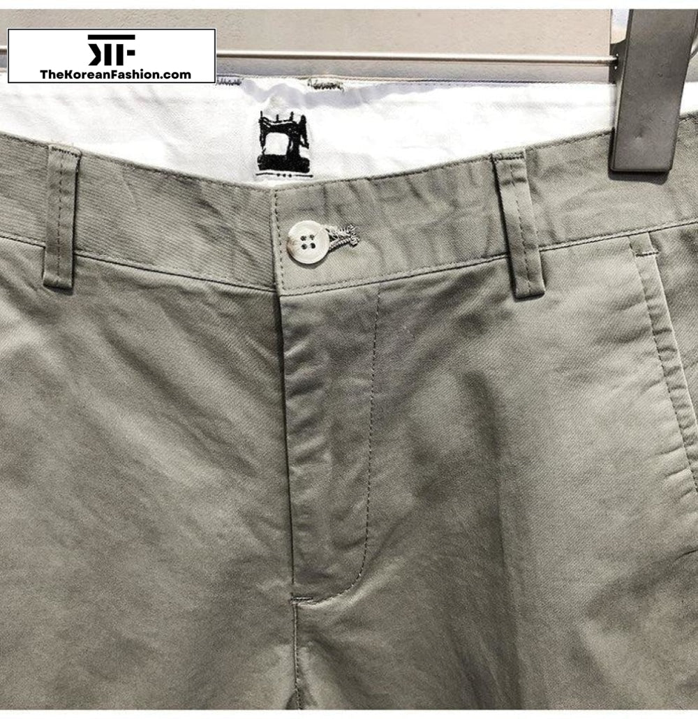Cotton Slim Feet Pants