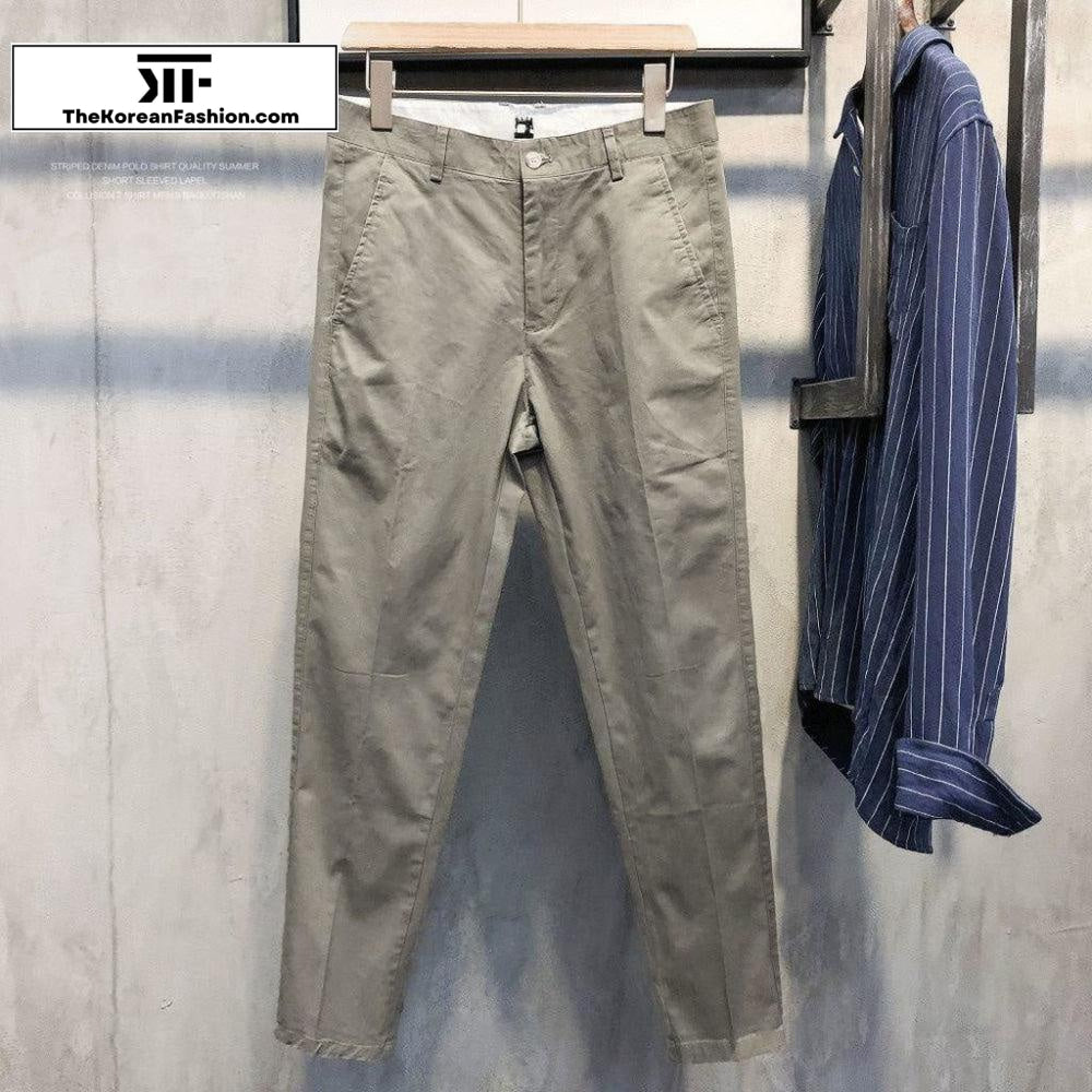 Cotton Slim Feet Pants