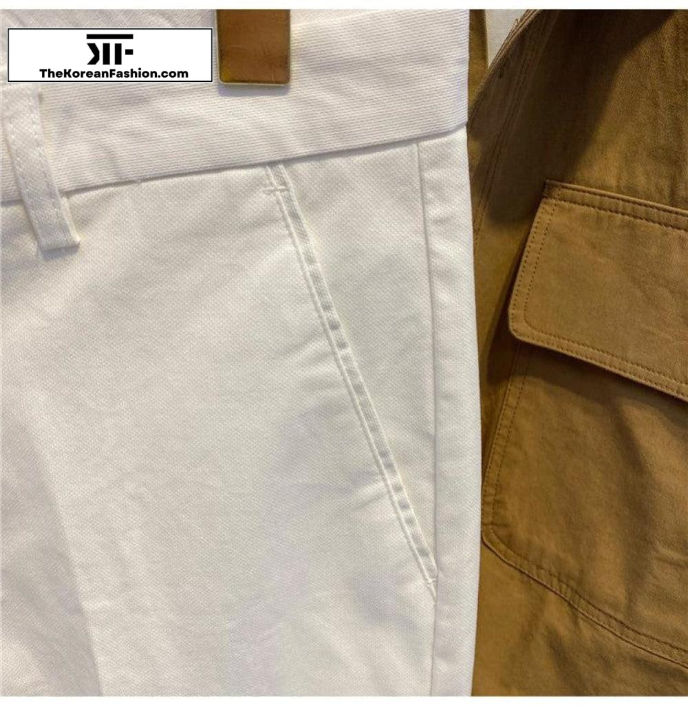 Cotton Slim-fit Casual Pants