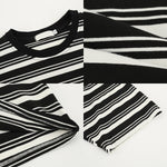 Cotton Striped Breathable T-shirt