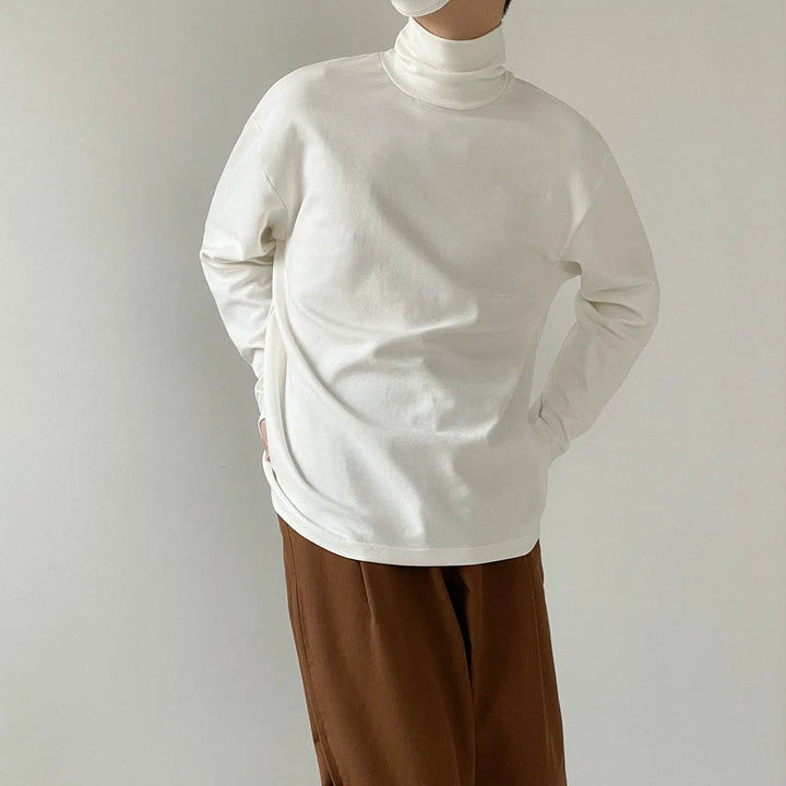 Cotton Turtleneck Bottoming Shirt