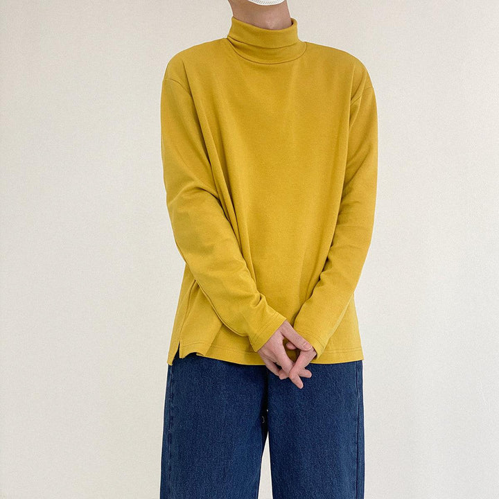 Cotton Turtleneck Bottoming Shirt