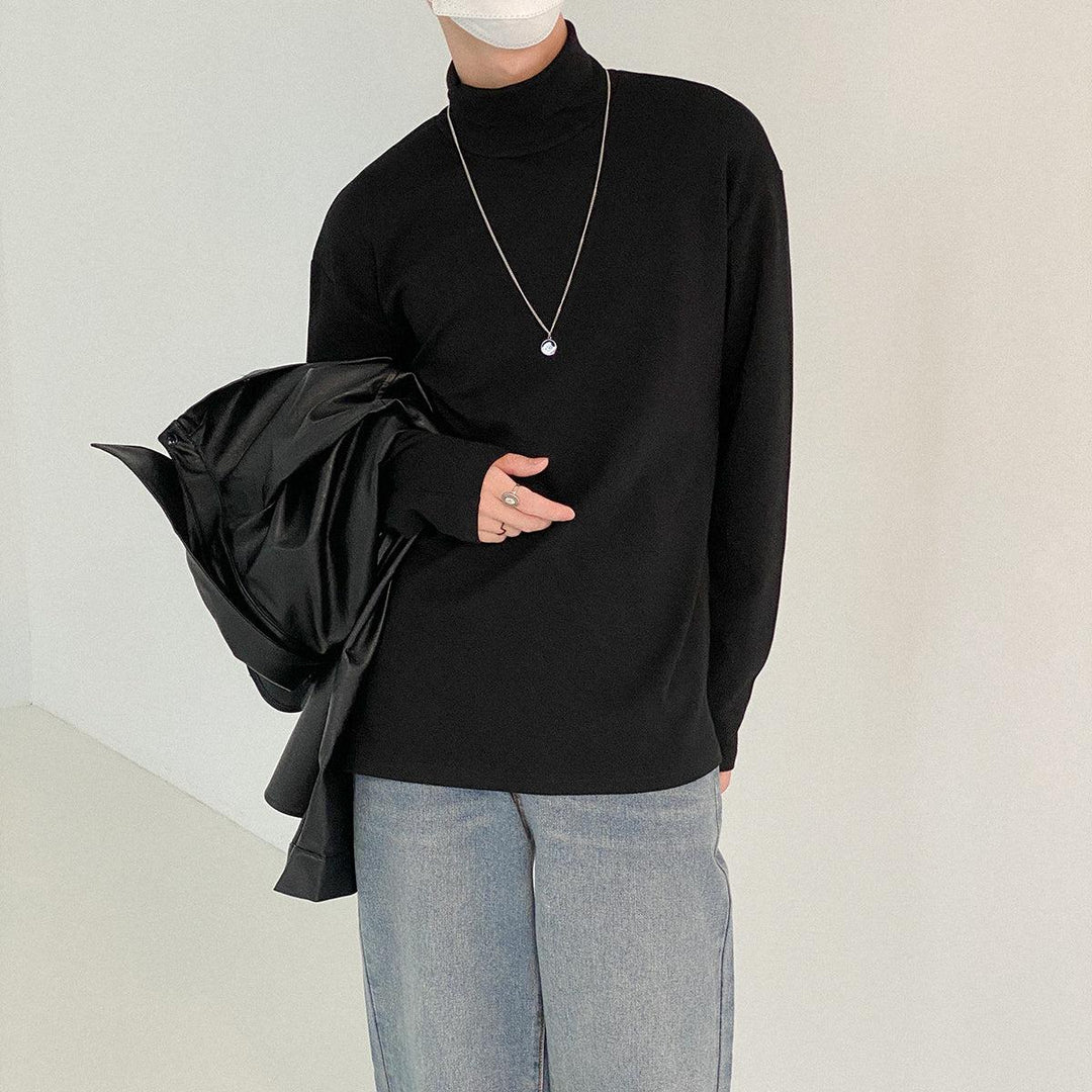 Cotton Turtleneck Bottoming Shirt