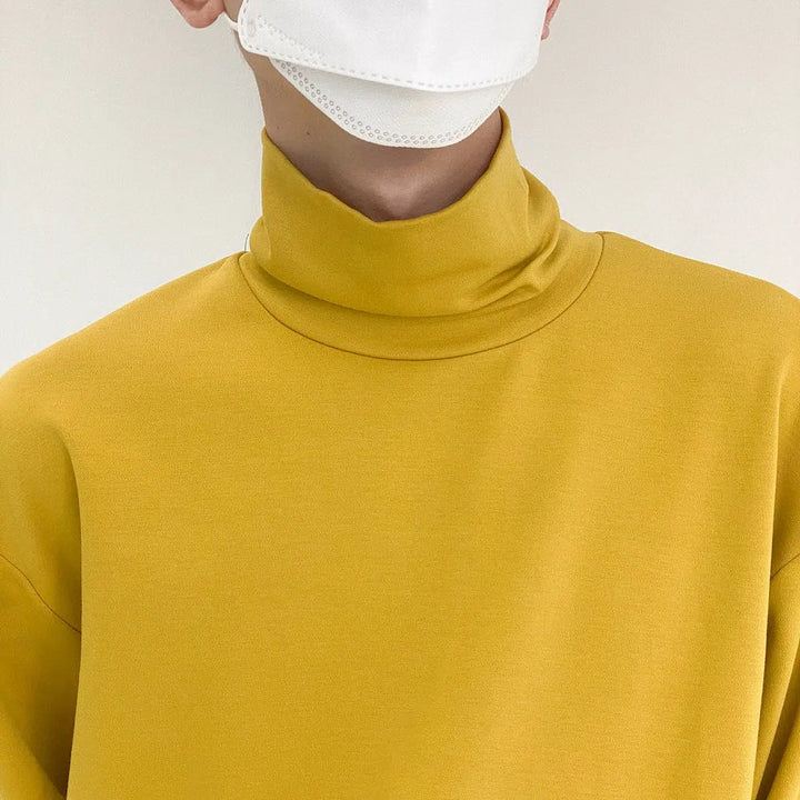 Cotton Turtleneck Bottoming Shirt