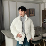 Cotton-padded Jacket with Scarf